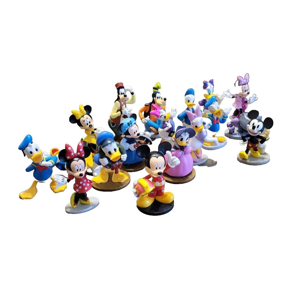 Disney Mickey Minnie Mouse Figures Mixed Lot Donald goofy clubhouse Cake toppers